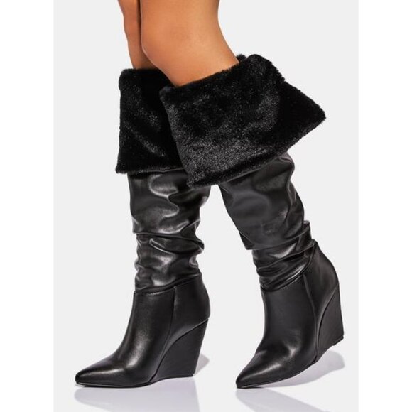 MIDNIGHT  BABY BROOKLYN  KNEE HIGH BOOTS - Picture 1 of 6